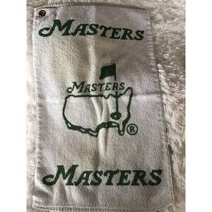 2025 Masters Golf Towel - White/Green Terry